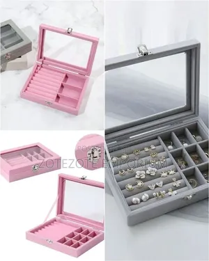 Velvet Jewellery Organizer Box