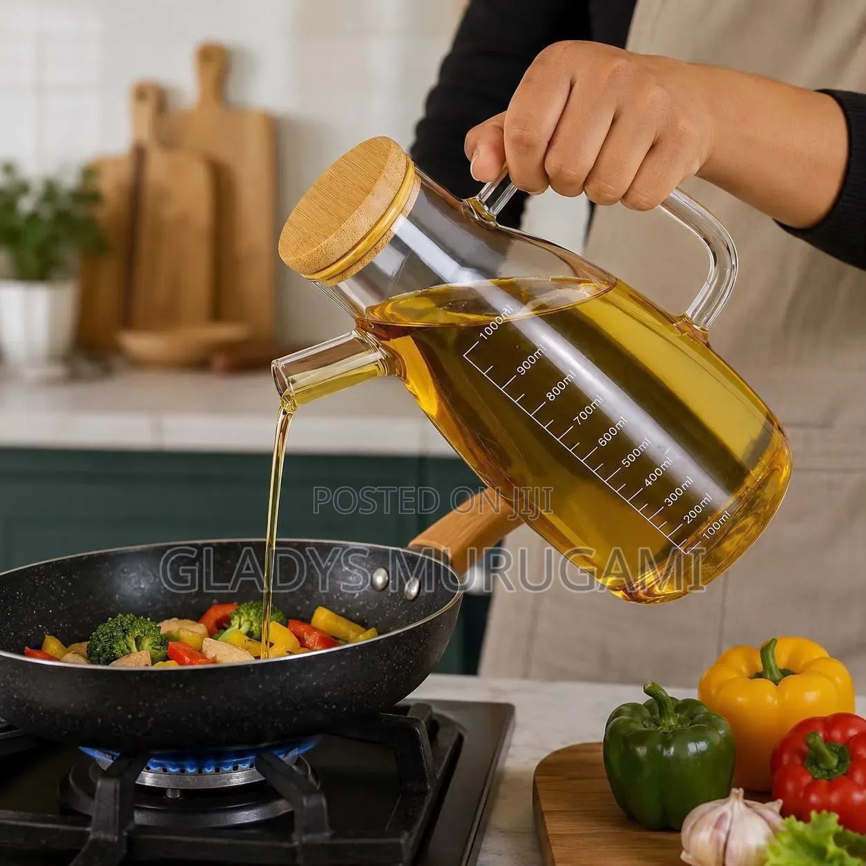 *High Borosilicate Oil Jar/Oil Dispenser