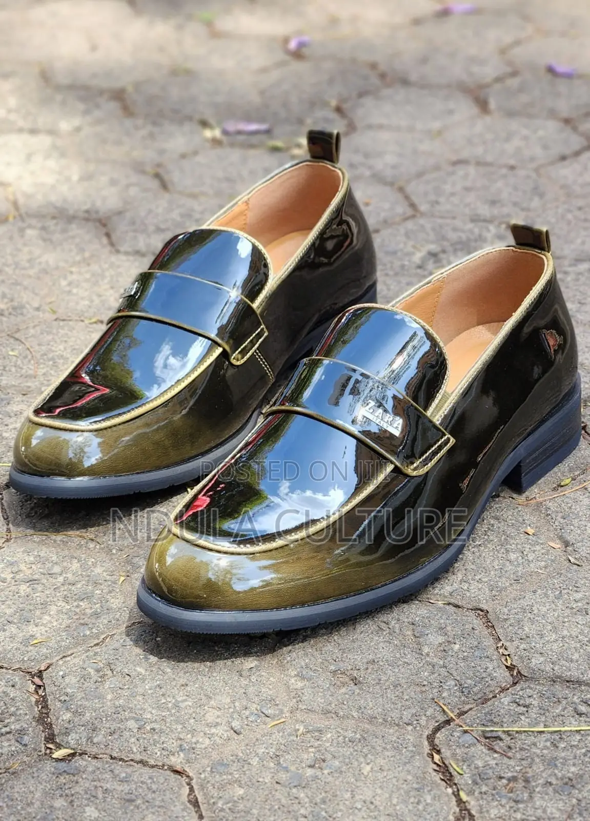 Zara Patent Leather Loafers
