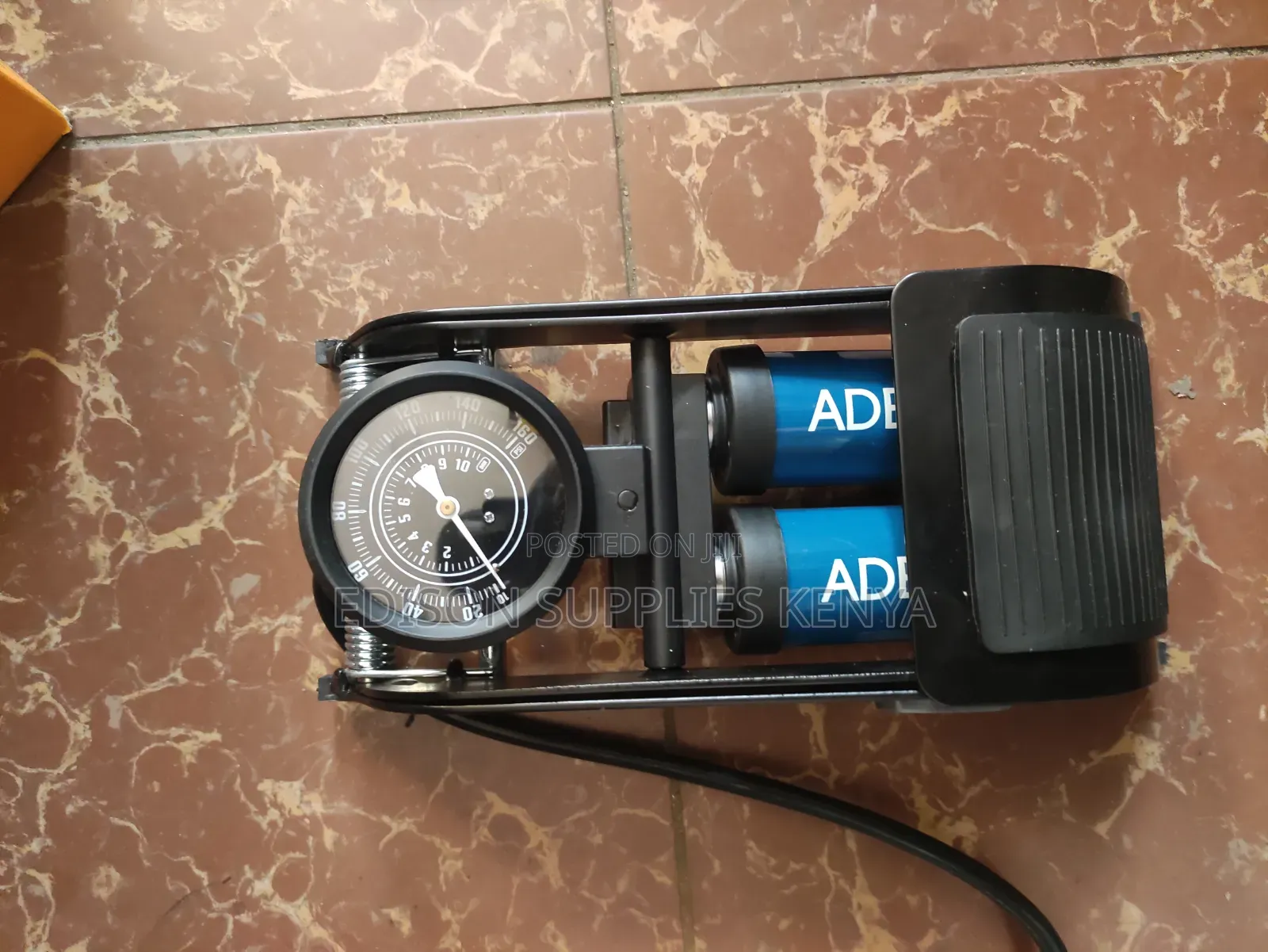 Adegso Double-Cylinder Foot Air Pump, 160 PSI Heavy Duty