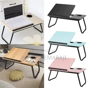 Foldable Tilting Laptop Stand With Cup Holder