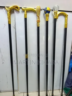Elegant Metallic Walking Sticks