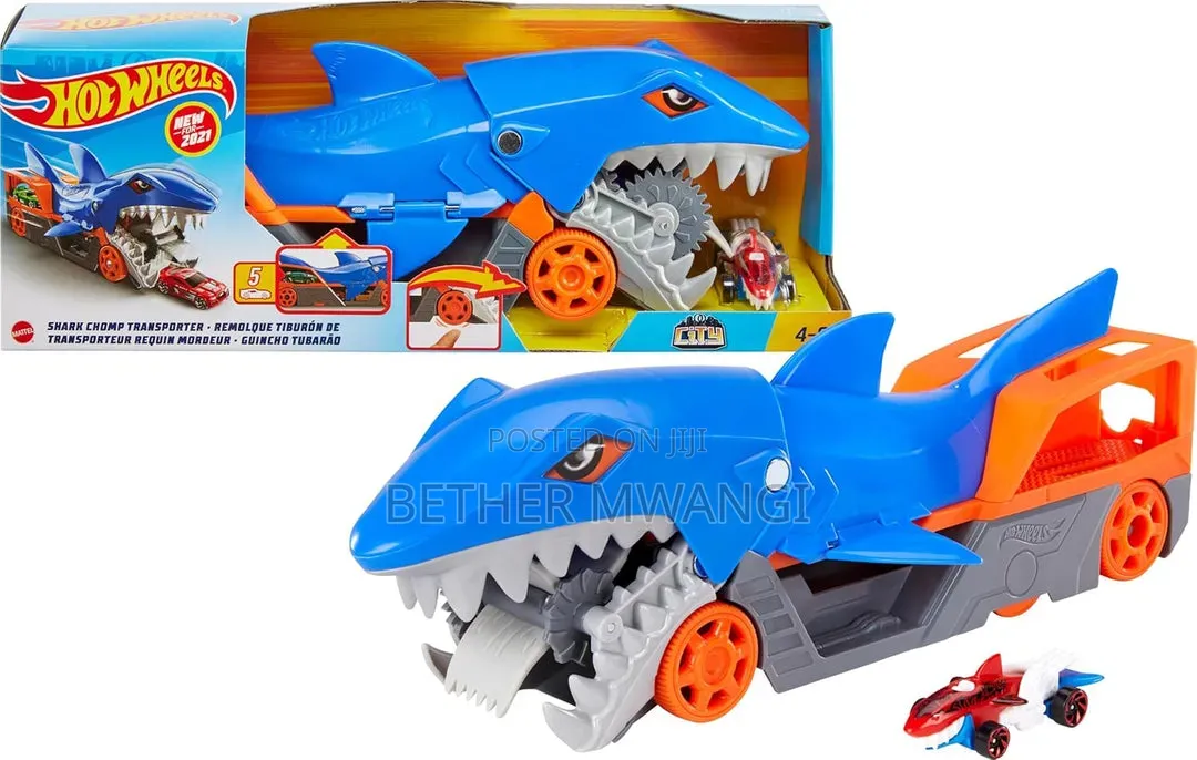 Hot Wheels Shark Chomp Transporter Play-Set in Kenya