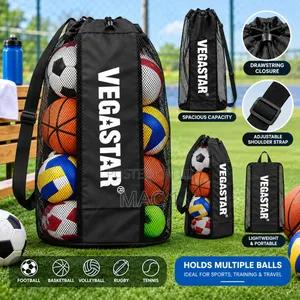 Sports Ball Storage Bag – Large Mesh Ball Carrying Bag
