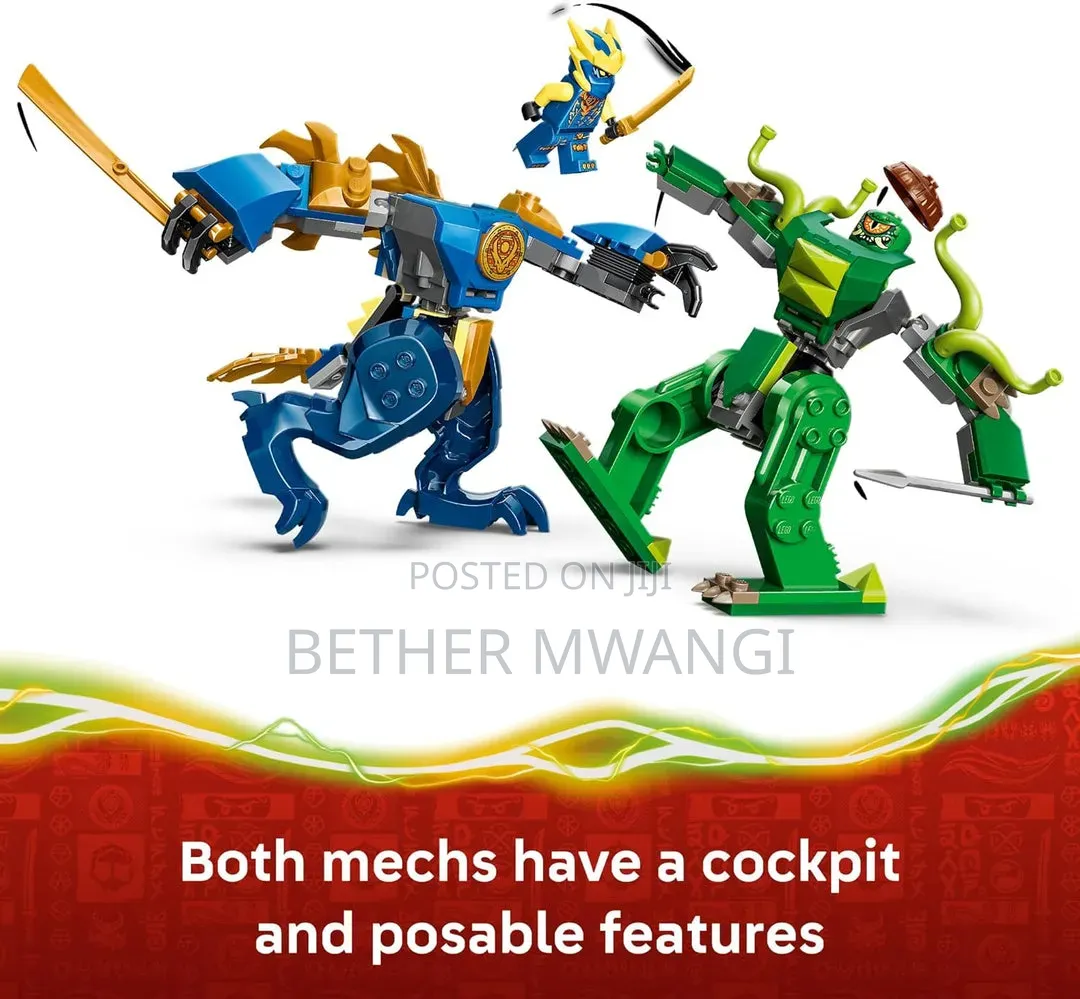 Ninjago Jay's Dragon Mech Fight in Kenya