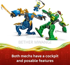 Ninjago Jay's Dragon Mech Fight in Kenya