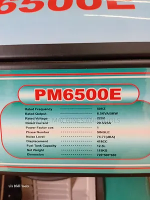 Premier 6.6kva Diesel Generator Single Phase
