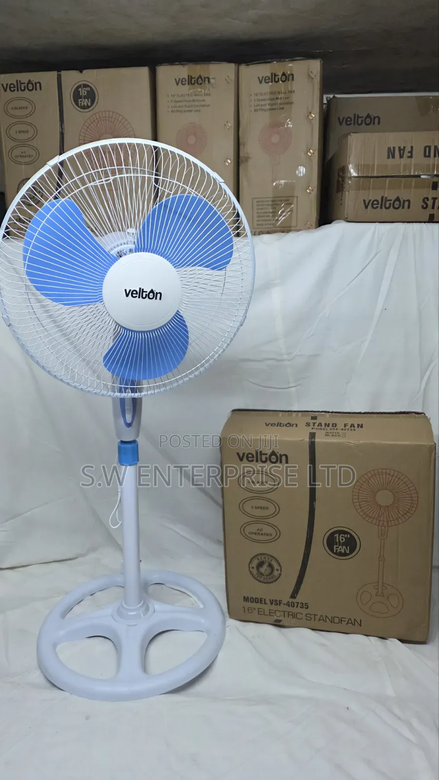 *Velton Stand Fan 16 Inch