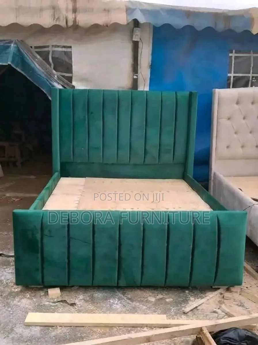 Forest Green Upholstered Bed 5*6