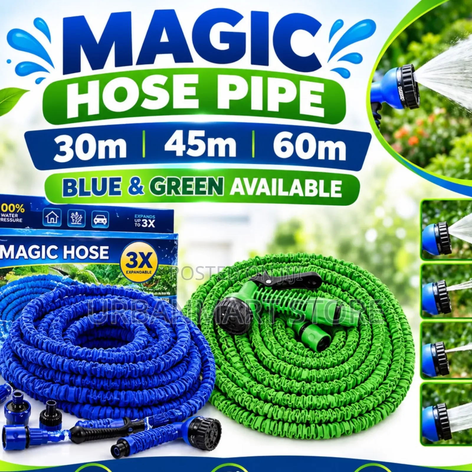 Magic 60M Flexible Garden Hose Pipe