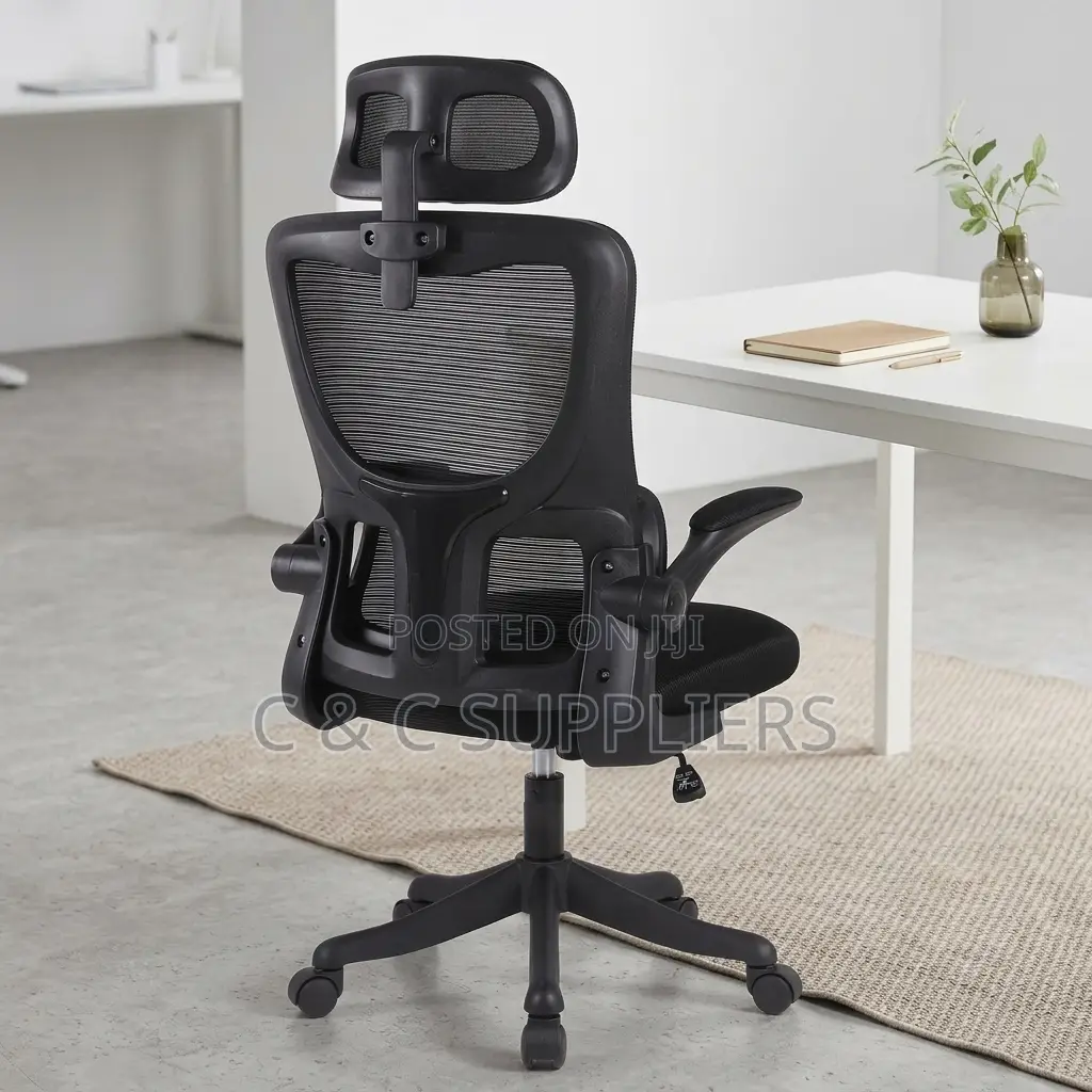 Ergonomic Staff Chair With Flip-Up Armrests