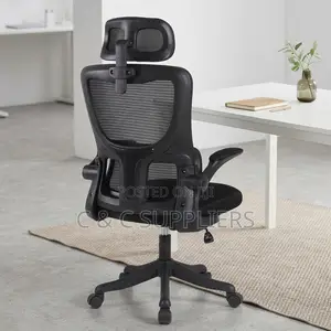 Ergonomic Staff Chair With Flip-Up Armrests