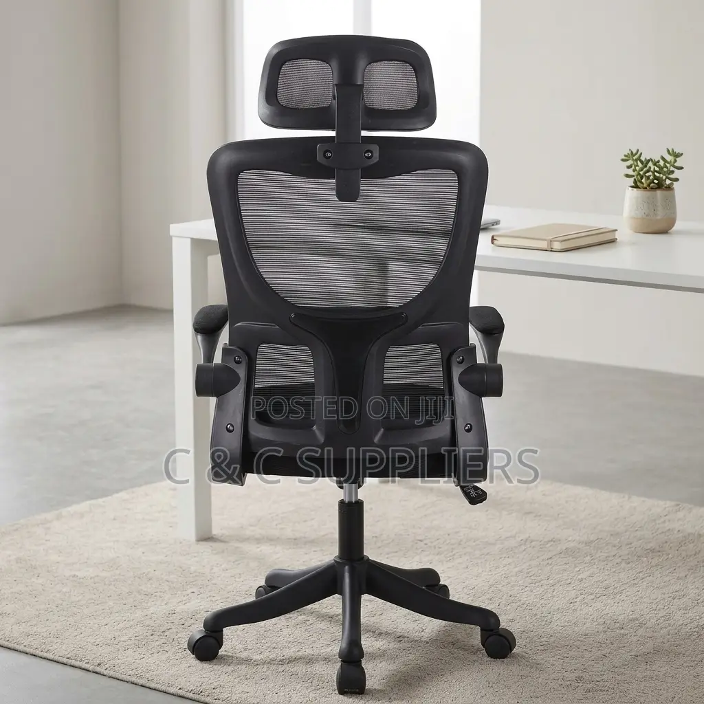 Ergonomic Staff Chair With Flip-Up Armrests