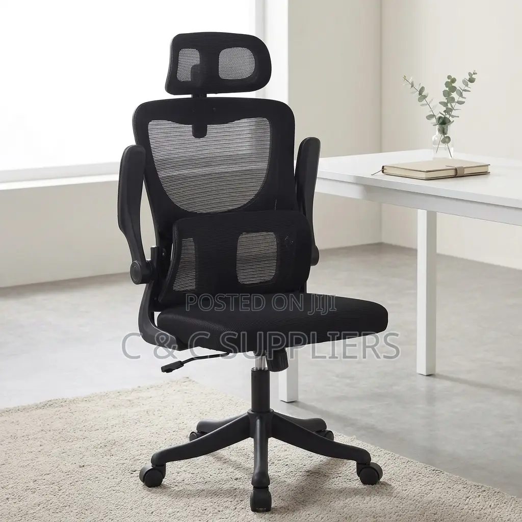 Ergonomic Staff Chair With Flip-Up Armrests