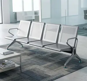 Office Bench : 4-Seater Link Steel Bench