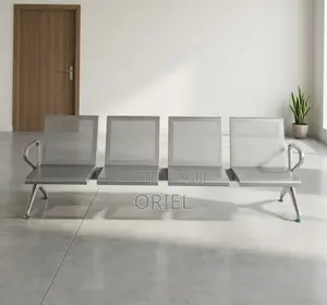 Office Bench : 4-Seater Link Steel Bench