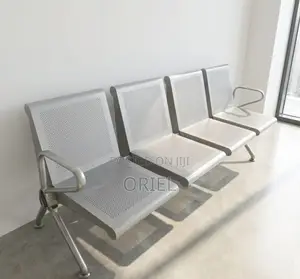 Office Bench : 4-Seater Link Steel Bench