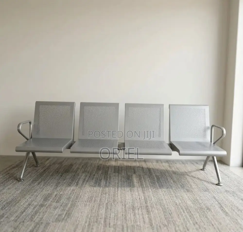 Office Bench : 4-Seater Link Steel Bench