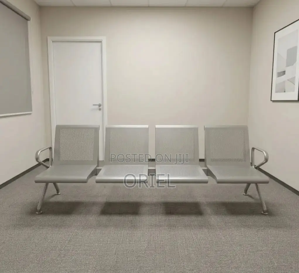 Office Bench : 4-Seater Link Steel Bench