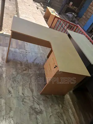 Brown Curved Secretary Desk-1200mm