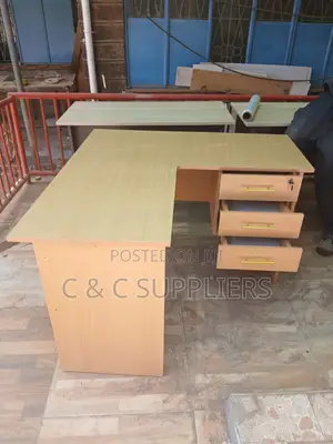 Brown Curved Secretary Desk-1200mm