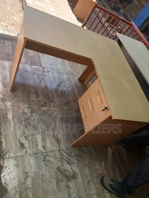 Brown Curved Secretary Desk-1200mm