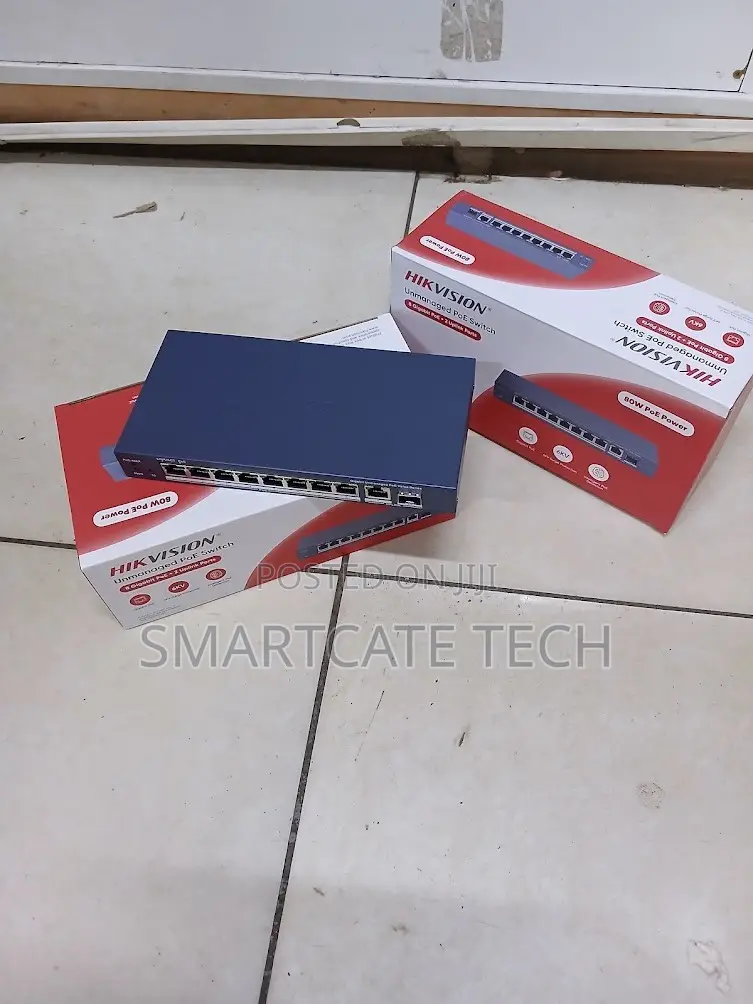 Hikvision 8-Port Gigabit Ethernet PoE Switch – DS-3E0510P-E/M