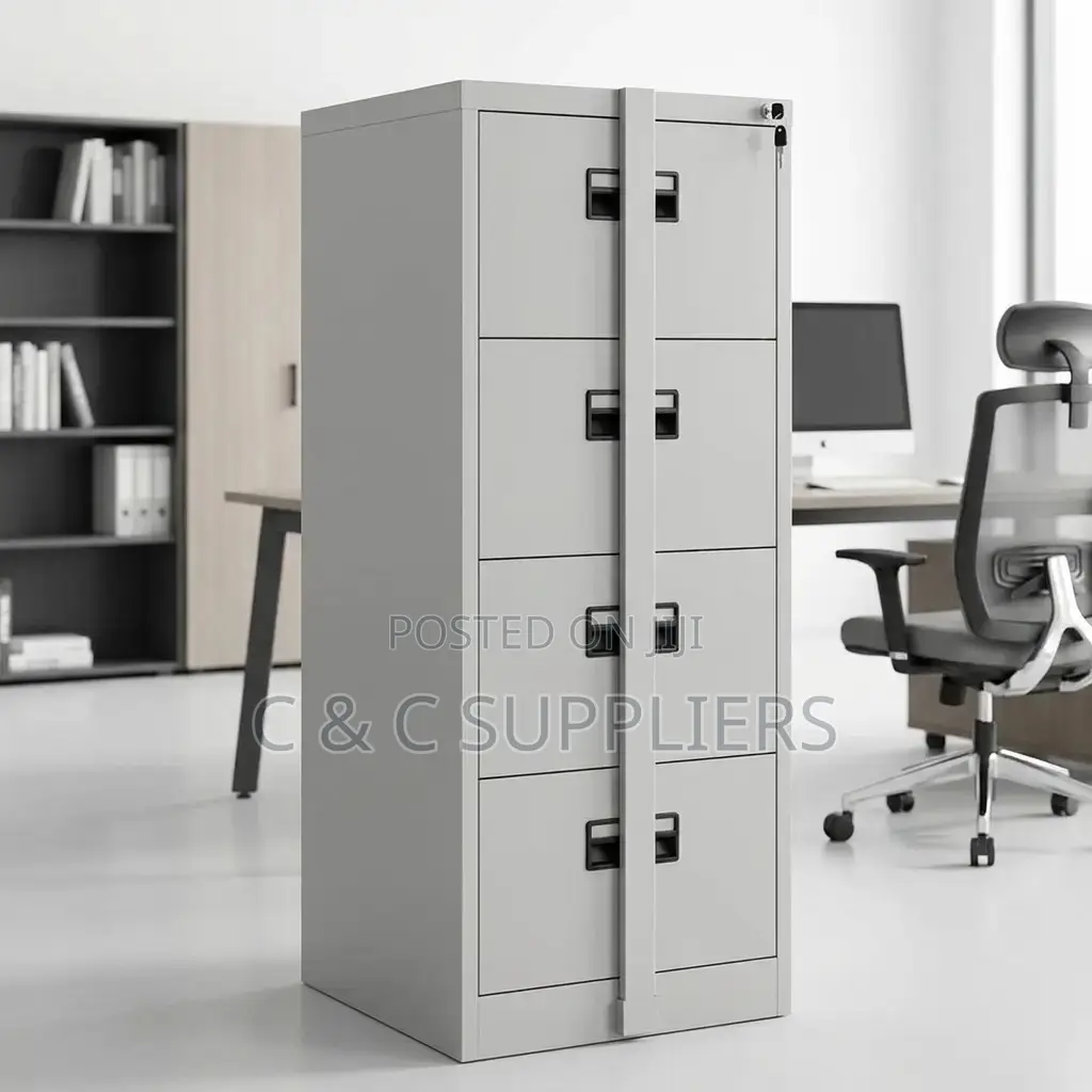 4-Drawer File Cabinet With Locking Bar