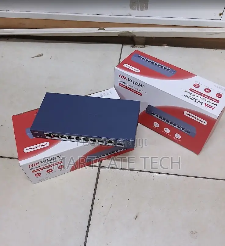 Hikvision DS-3E0510P-E/M Gigabit Unmanaged PoE Switch for IP Cameras