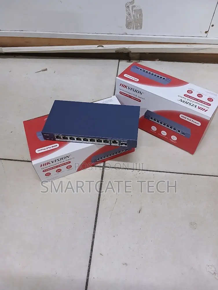 8-Port Hikvision Gigabit PoE Switch DS-3E0510P-E/M for CCTV Networking