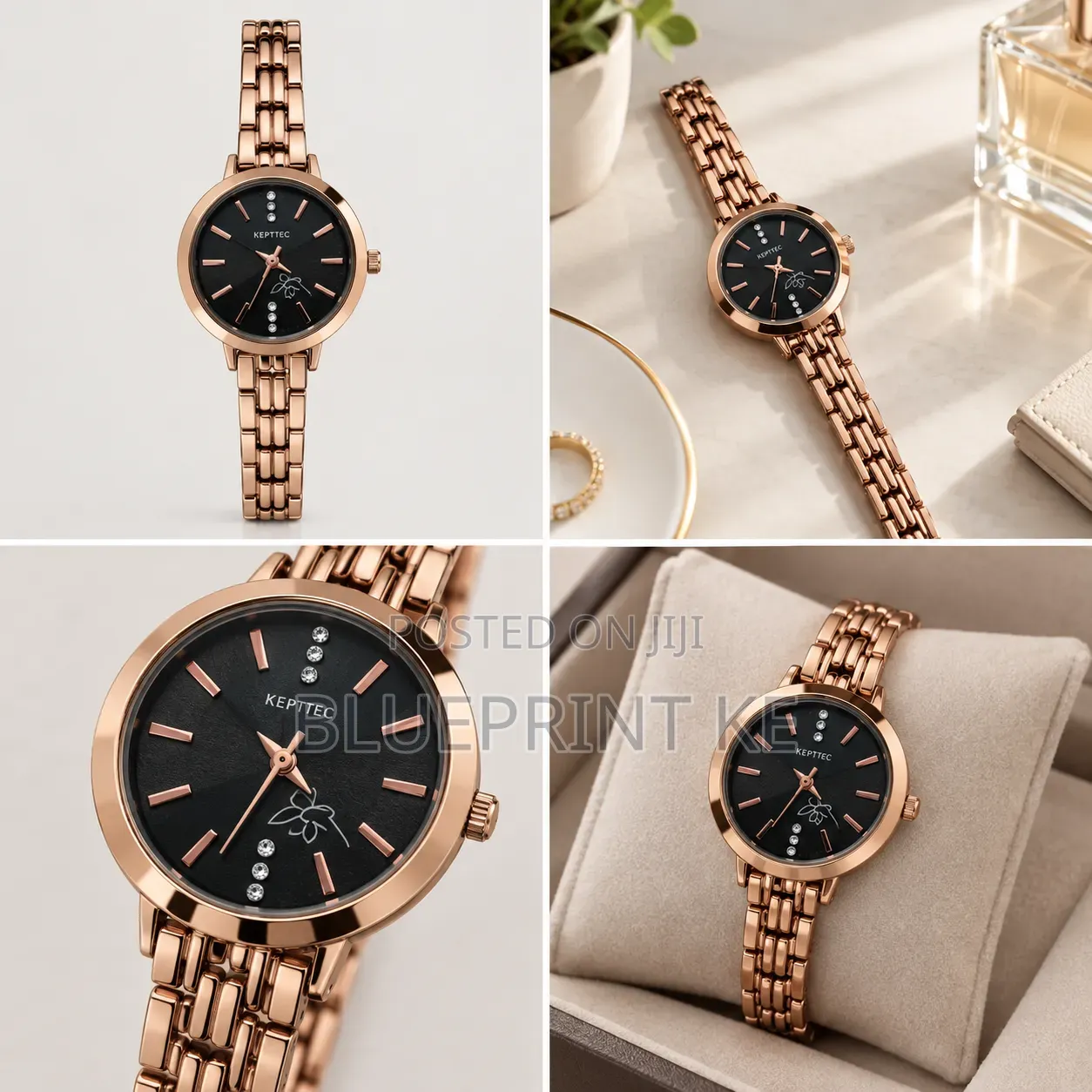 Elegant Women’s Rose Gold Quartz Watch