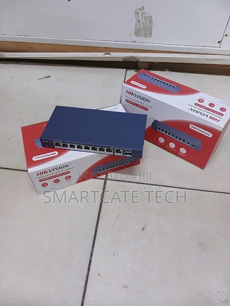 Hikvision DS-3E0510P-E/M 8 Port PoE Network Switch With Gigabit Uplink