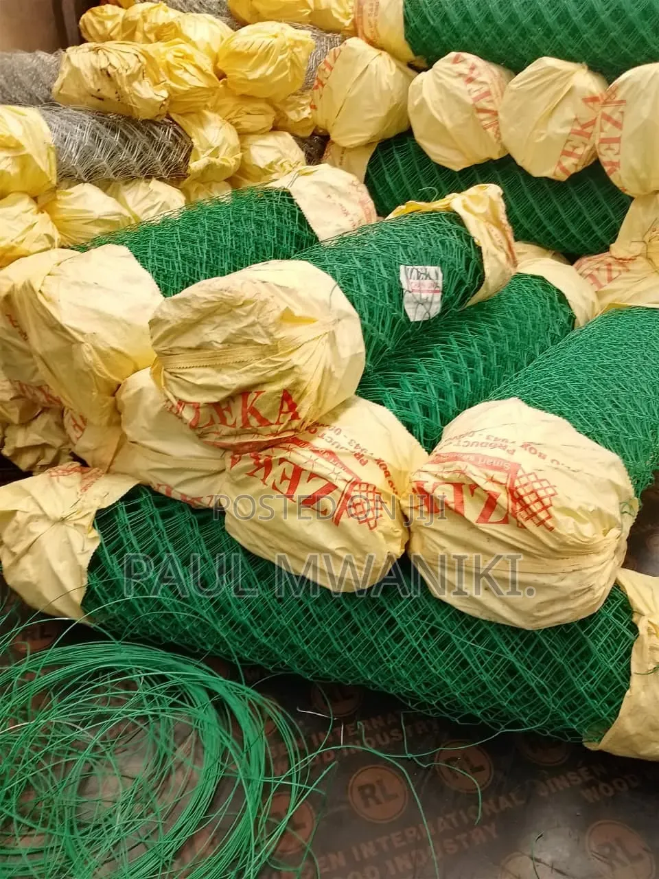 Green PVC Coated Chain Link Fence Mesh Roll