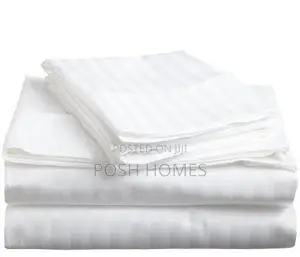 White Cotton Bedsheet Set
