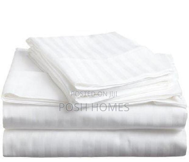 White Cotton Bedsheet Set - main view