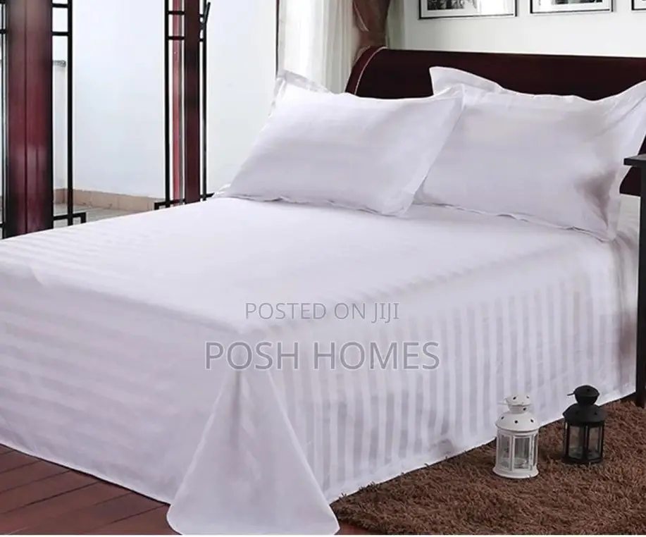 White Cotton Bedsheet Set