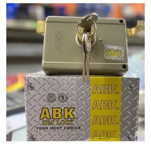 ABK Steel Rim Lock Gate Lock Deadbolt NightLatch Keyed