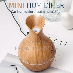Wooden Ultrasonic Air Humidifier Aroma Diffuser 130ml