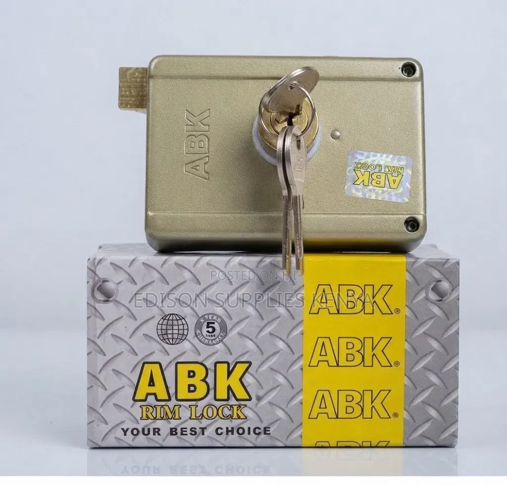 ABK Steel Rim Lock Gate Lock Deadbolt NightLatch Keyed