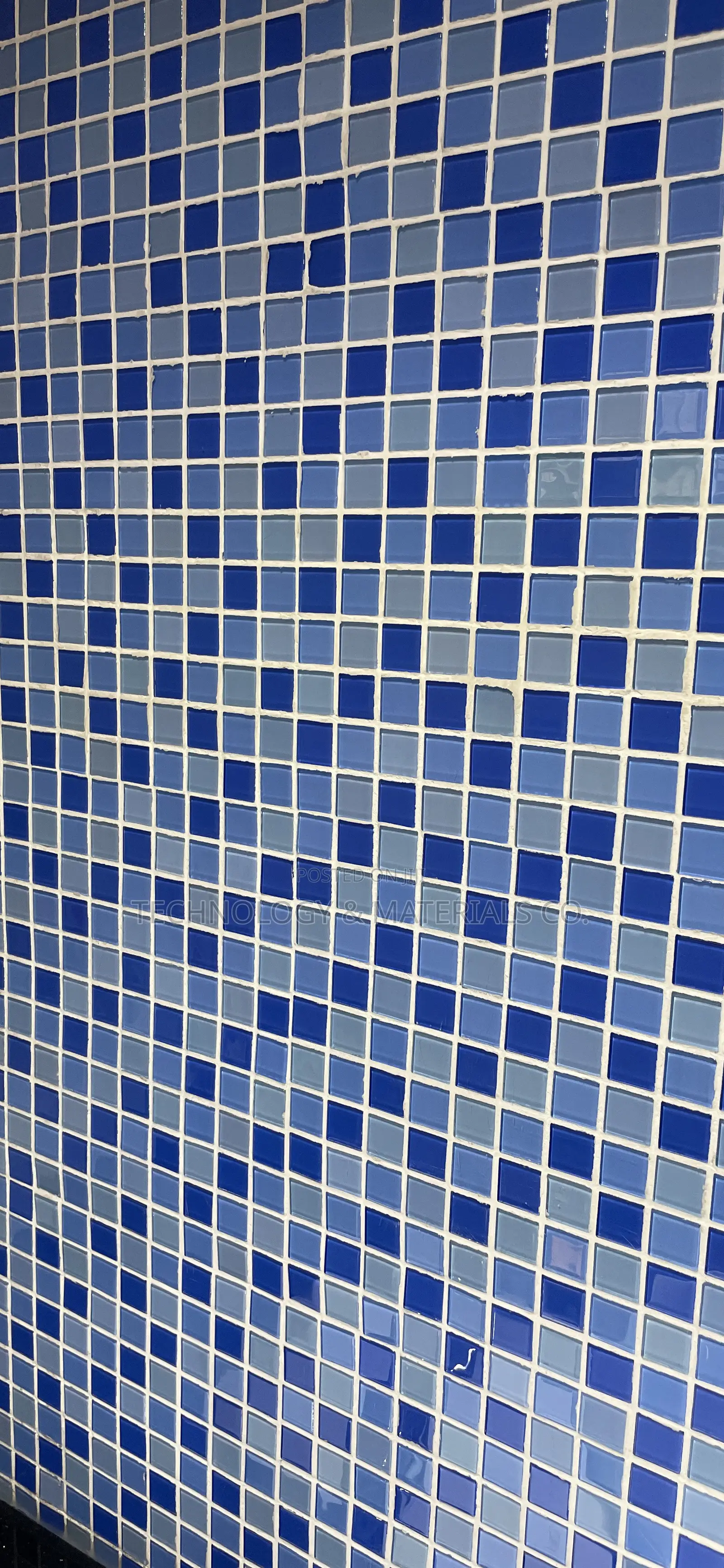 Ocean Blue Pool Glass Mosaic Tiles -30x30cm