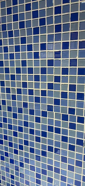 Ocean Blue Pool Glass Mosaic Tiles -30x30cm