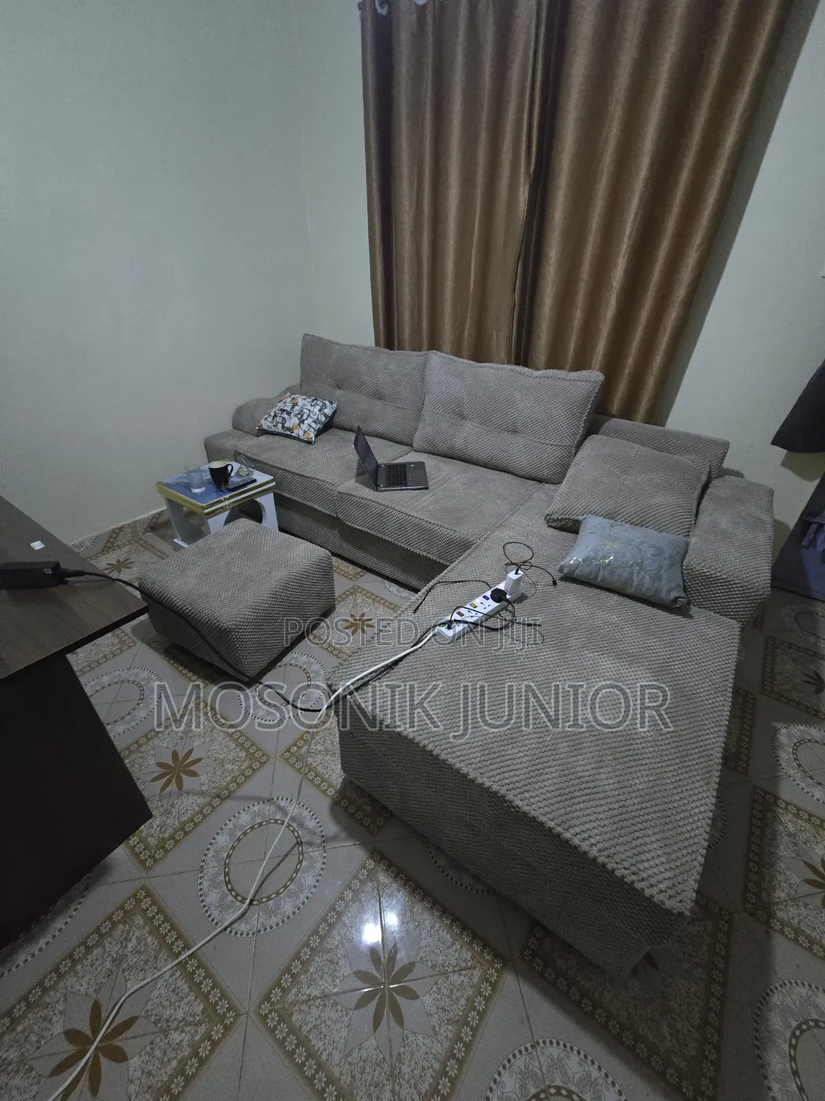 Grey Fabric Sofa