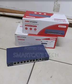 Hikvision 8-Port Gigabit Ethernet PoE Switch for CCTV Surveillance