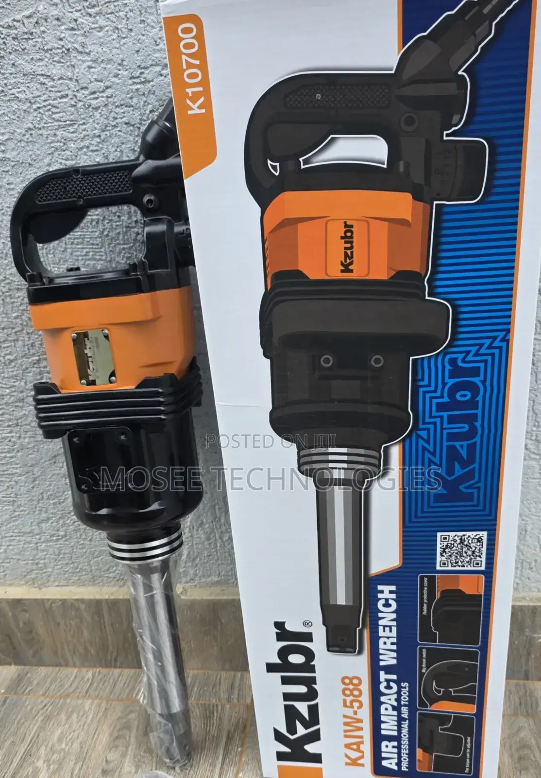 Kzubr 1" Heavy-Duty Pneumatic Impact Wrench