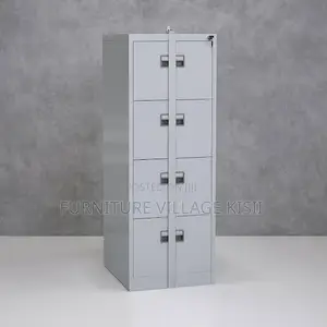 Office Cabinet; 4-Drawer Cabinet With Locking Bar