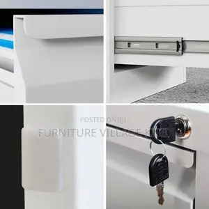 Office Cabinet; 4-Drawer Cabinet With Locking Bar