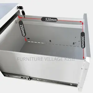 Office Cabinet; 4-Drawer Cabinet With Locking Bar