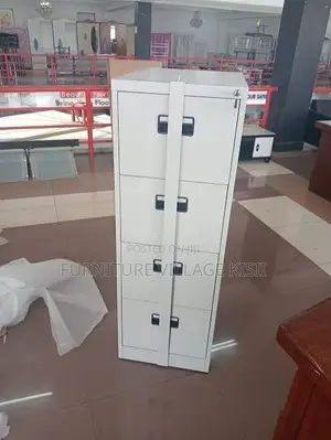 Office Cabinet; 4-Drawer Cabinet With Locking Bar