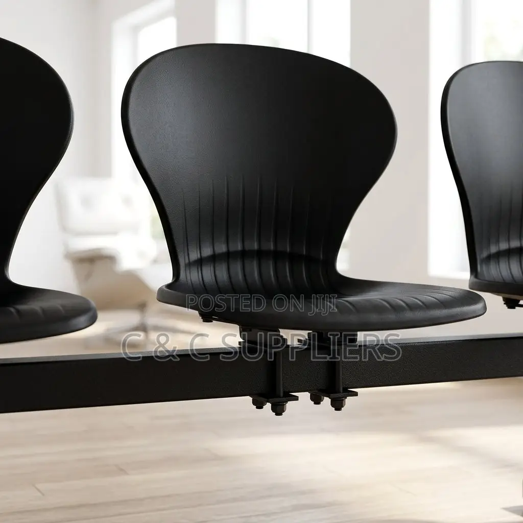 3-Way Plastic Airport Waiting Bench.