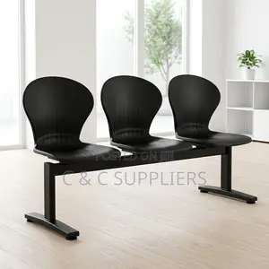 3-Way Plastic Airport Waiting Bench.